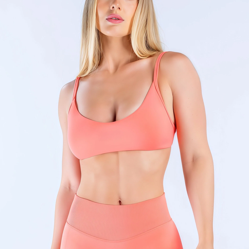 Yoga Fitness Body - HISTELLO Impact Scoop Neck Bra Wanita