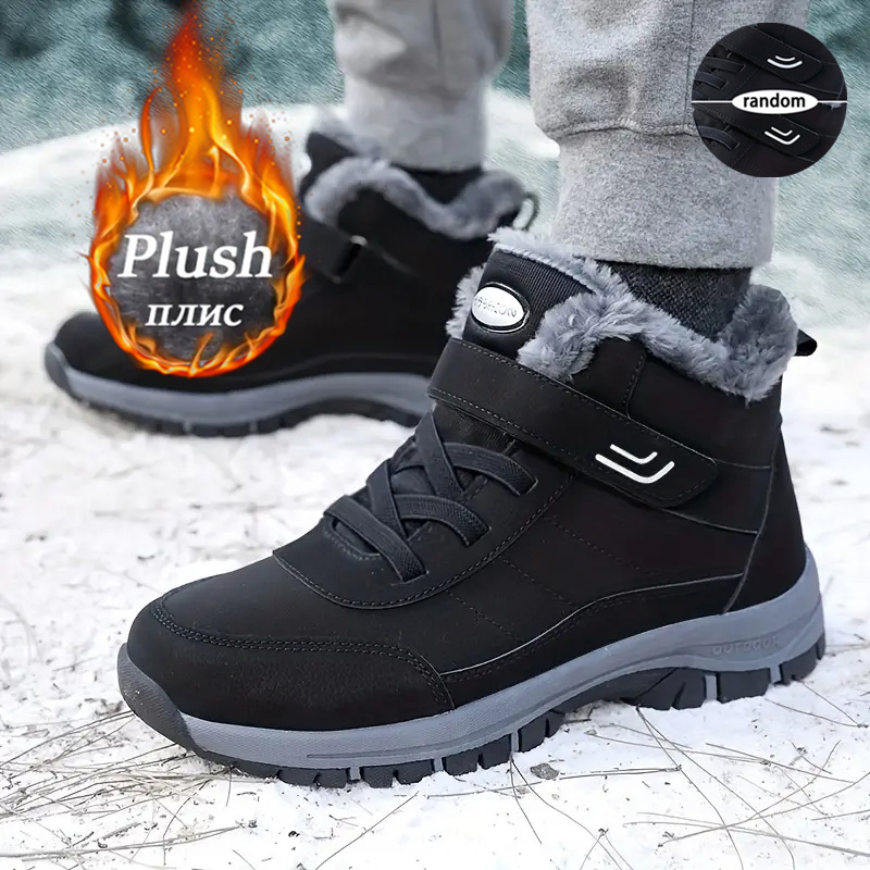 Resistance Bands - Sepatu Bot Salju Wanita Berlapis Bulu