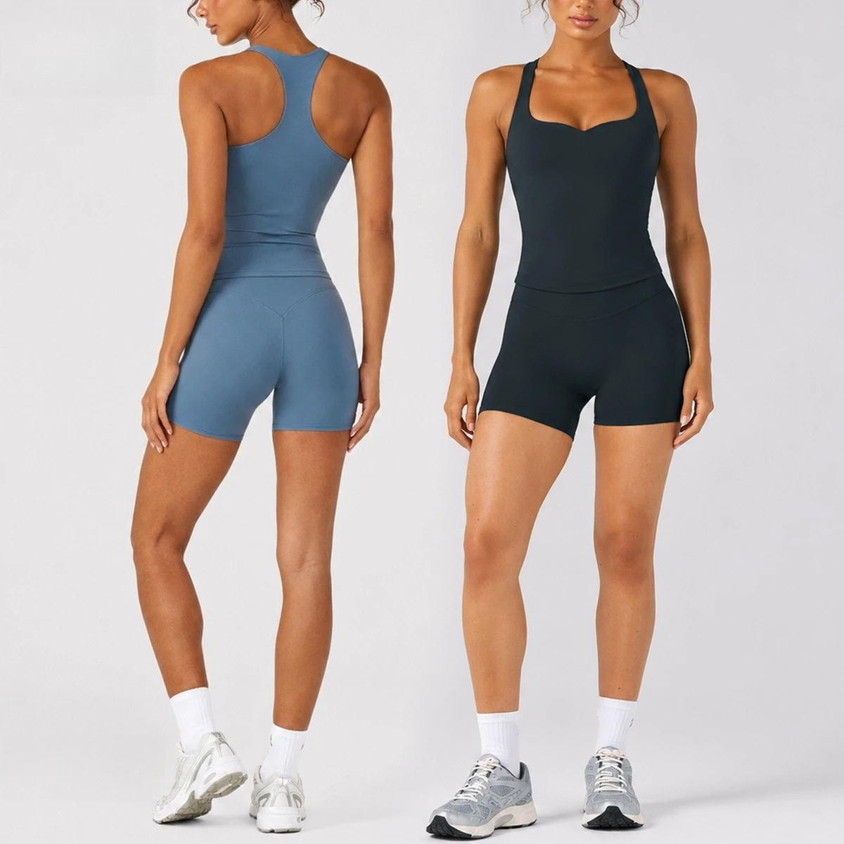 Yoga En Fitness - C-B Set Yoga Wanita 2Pcs, Tank