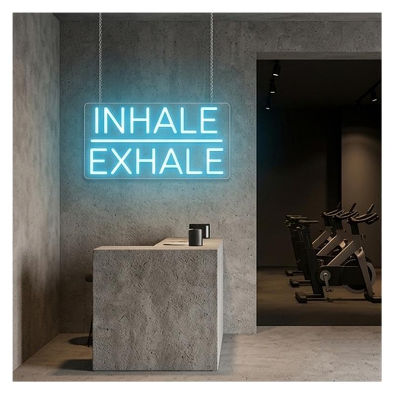 Lampu Neon Sign Inhale Exhale  - Yoga Fitness Holiday ulasan dan harga