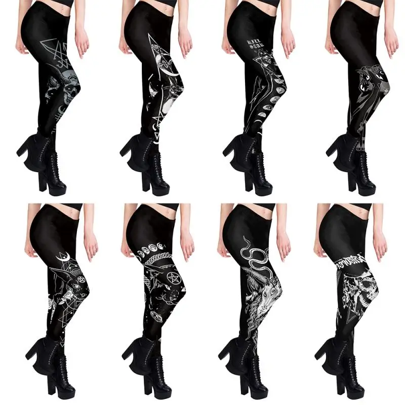 Legging Wanita Gotik Seksi Pin - Yoga Fitness Holiday ulasan dan harga