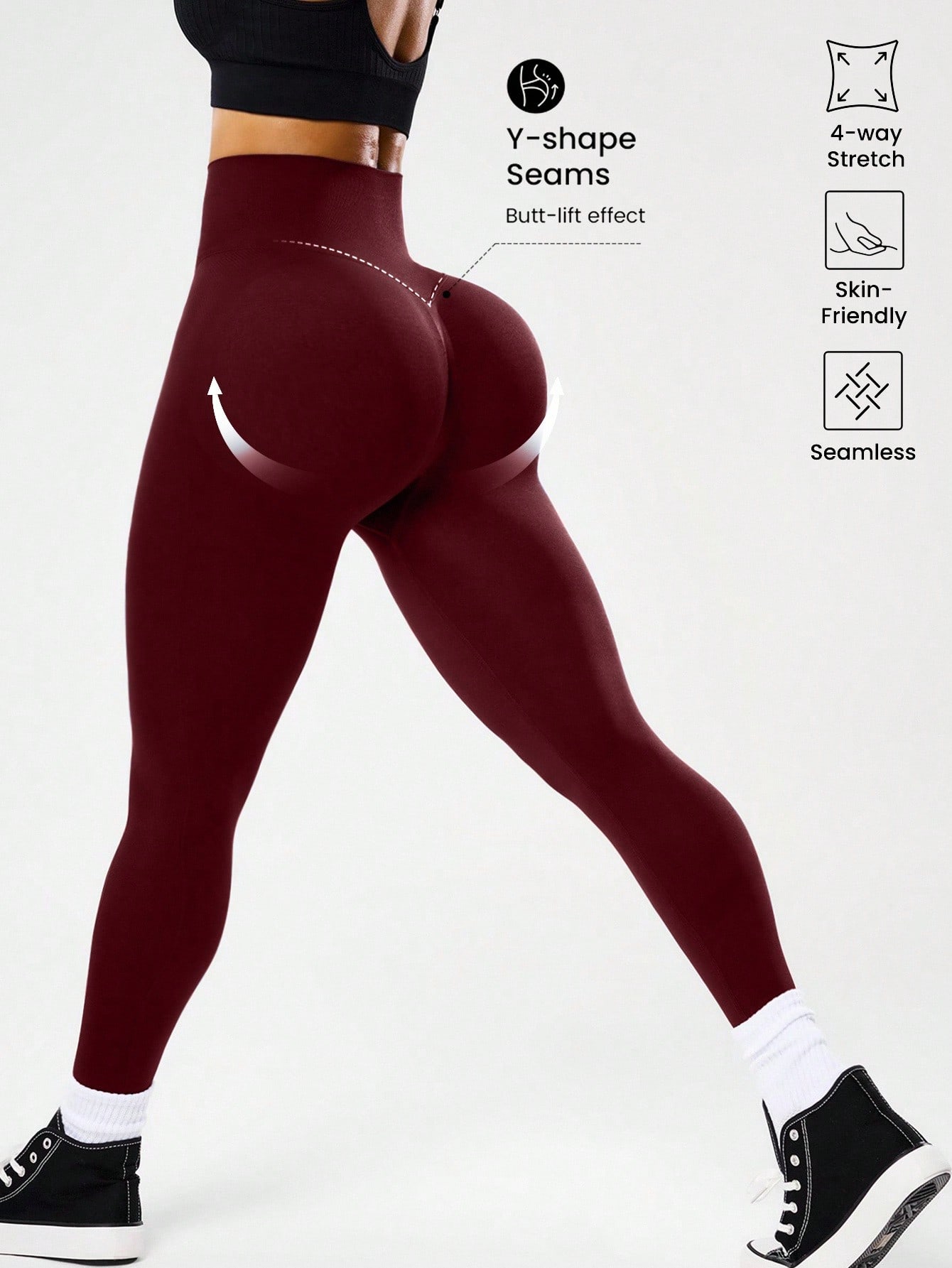 Legging yoga seamless berpingg - Yoga En Fitness ulasan dan harga